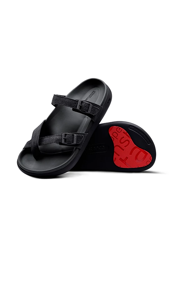HAPPENSTANCE BASIC BLACK(MG) SLIDES SLIPPERS :: PARMAR BOOT HOUSE | Buy  Footwear and Accessories For Men, Women & Kids
